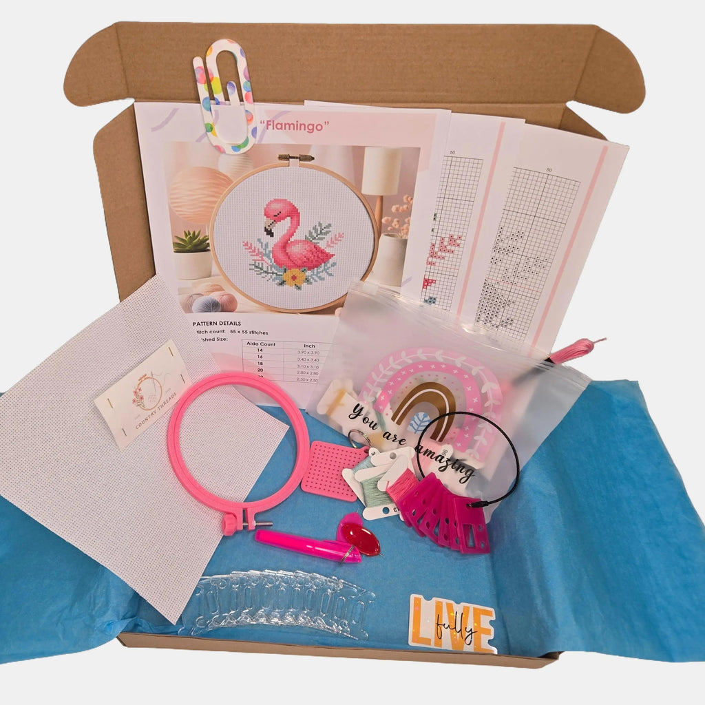 The Happy Stitching Box - Upgraded Cross Stitch Kit