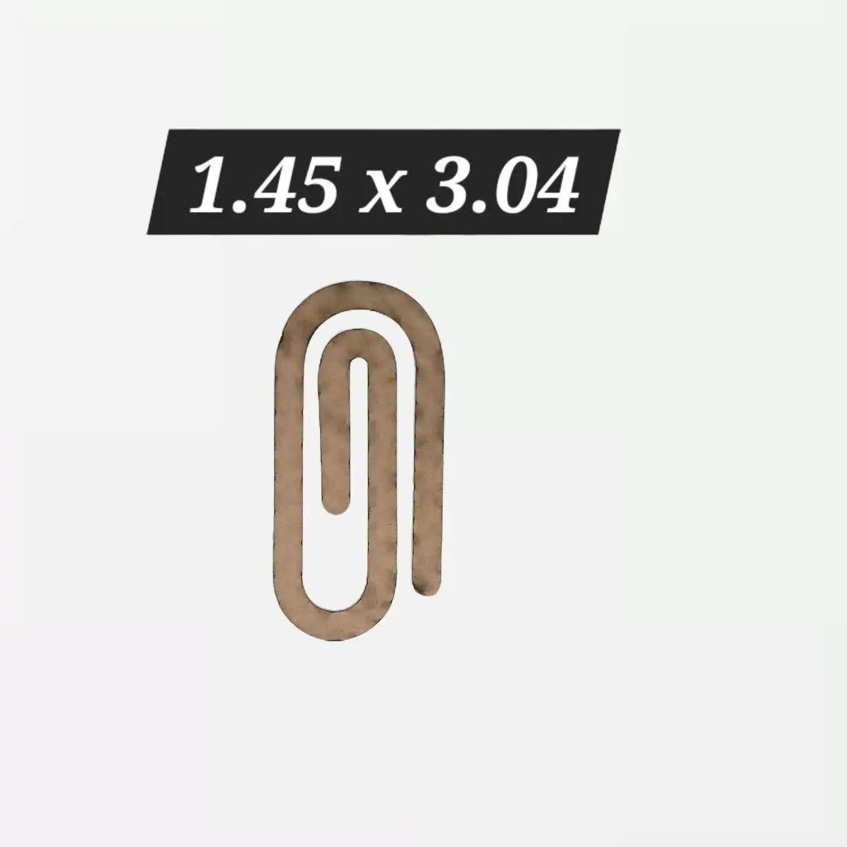 Blank Sublimation Acrylic Paperclips - 1.45in x 3.04in