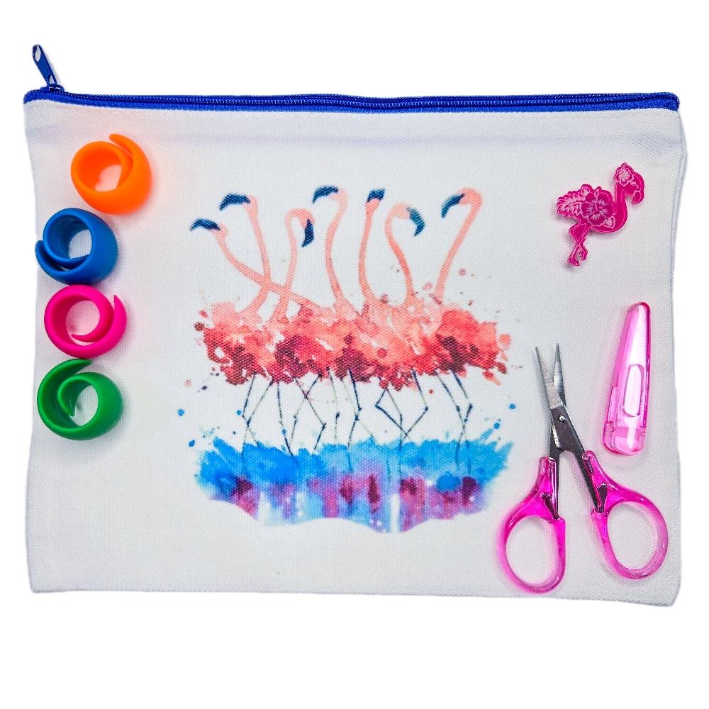 Cross Stitch Goody Bag - Flamingo
