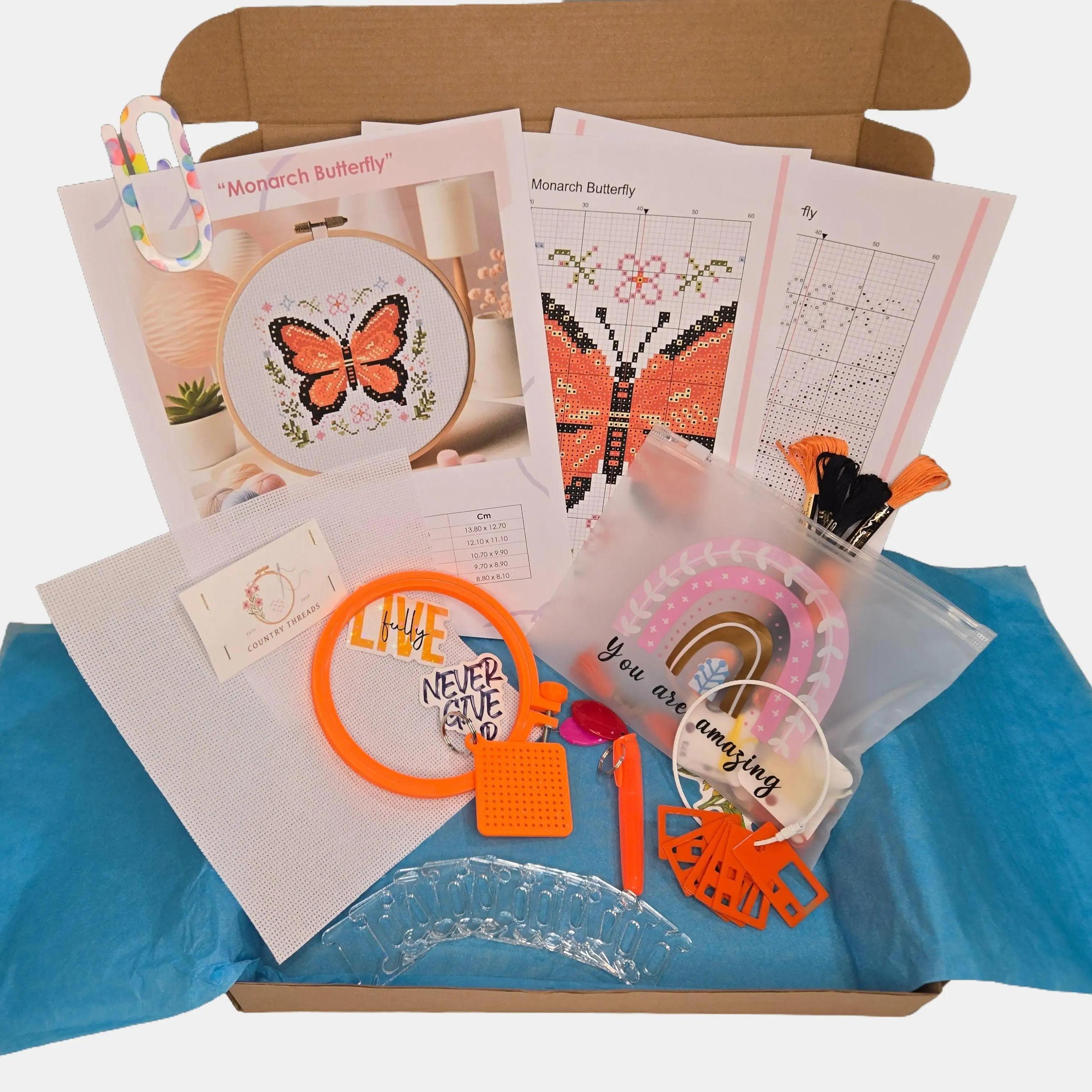 The Happy Stitching Box - Upgraded Cross Stitch Kit