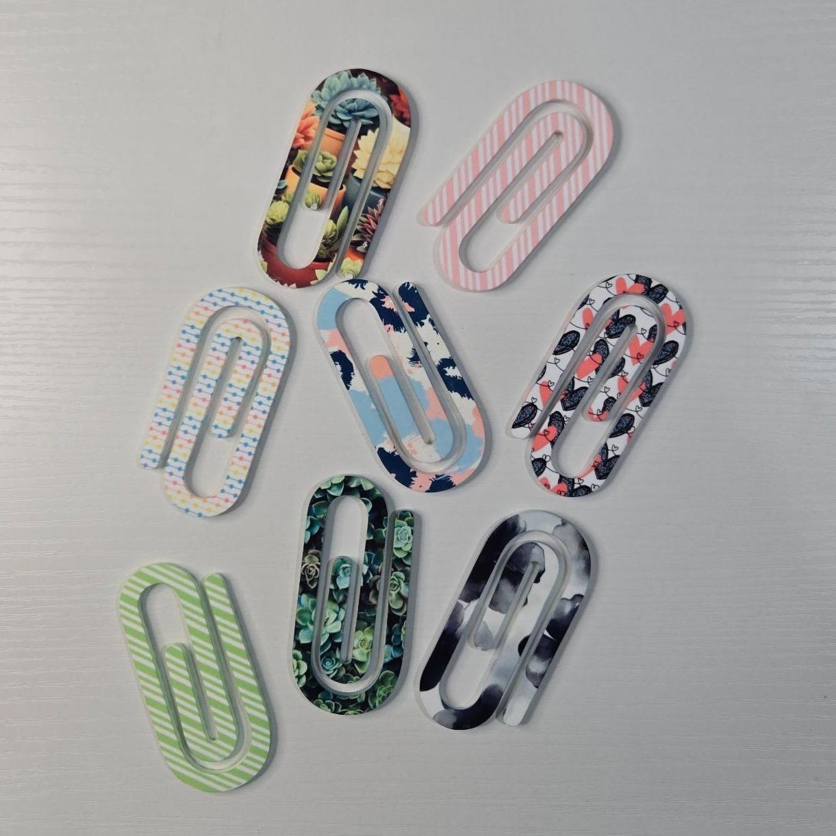 Blank Sublimation Acrylic Paperclips - 1.45in x 3.04in